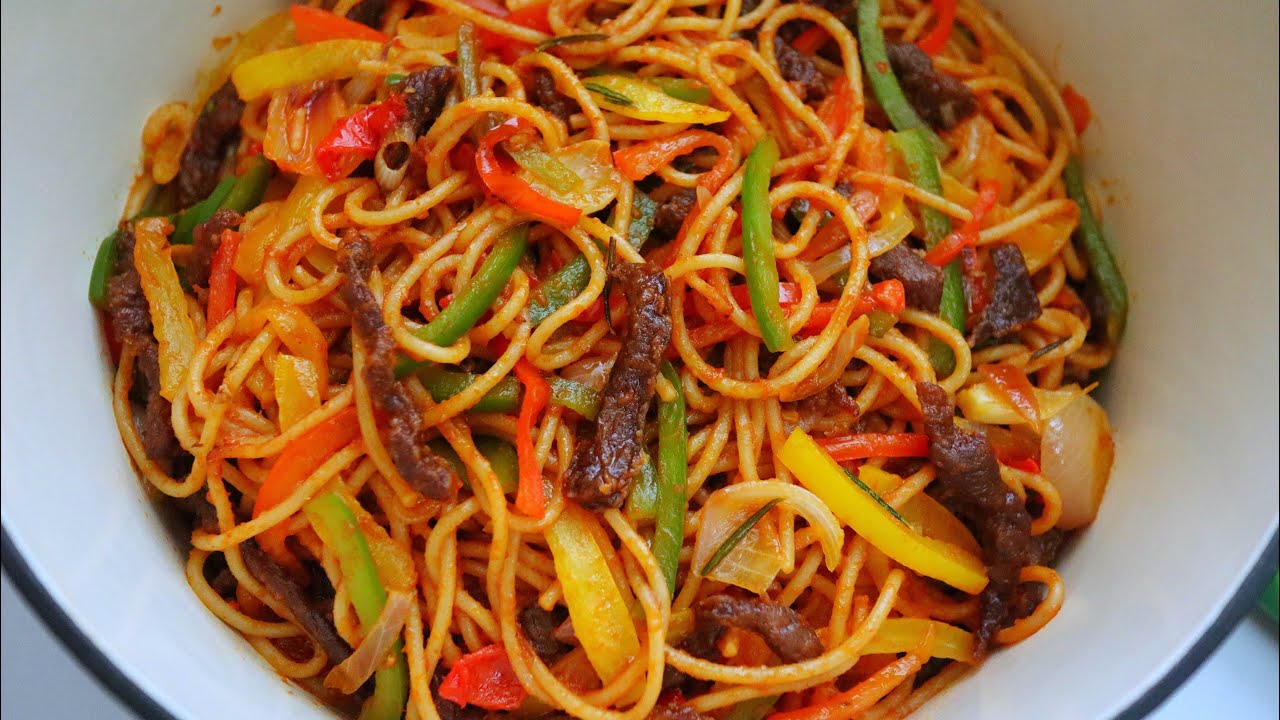 How to cook spaghetti jollof