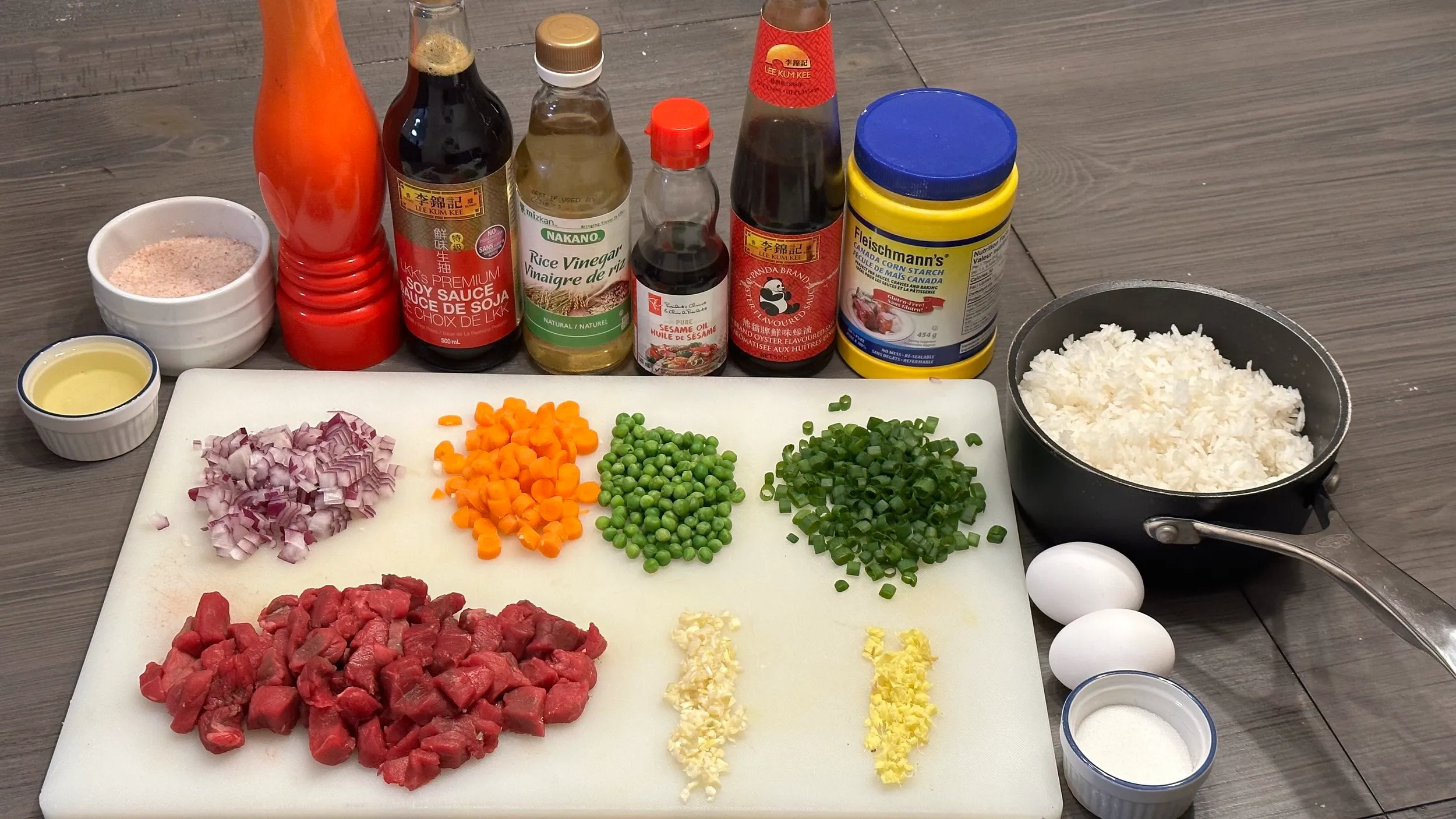 Ingredients for Nigerian Fried Rice