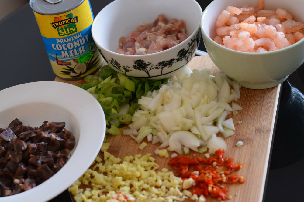 coconut rice ingredients and preparation