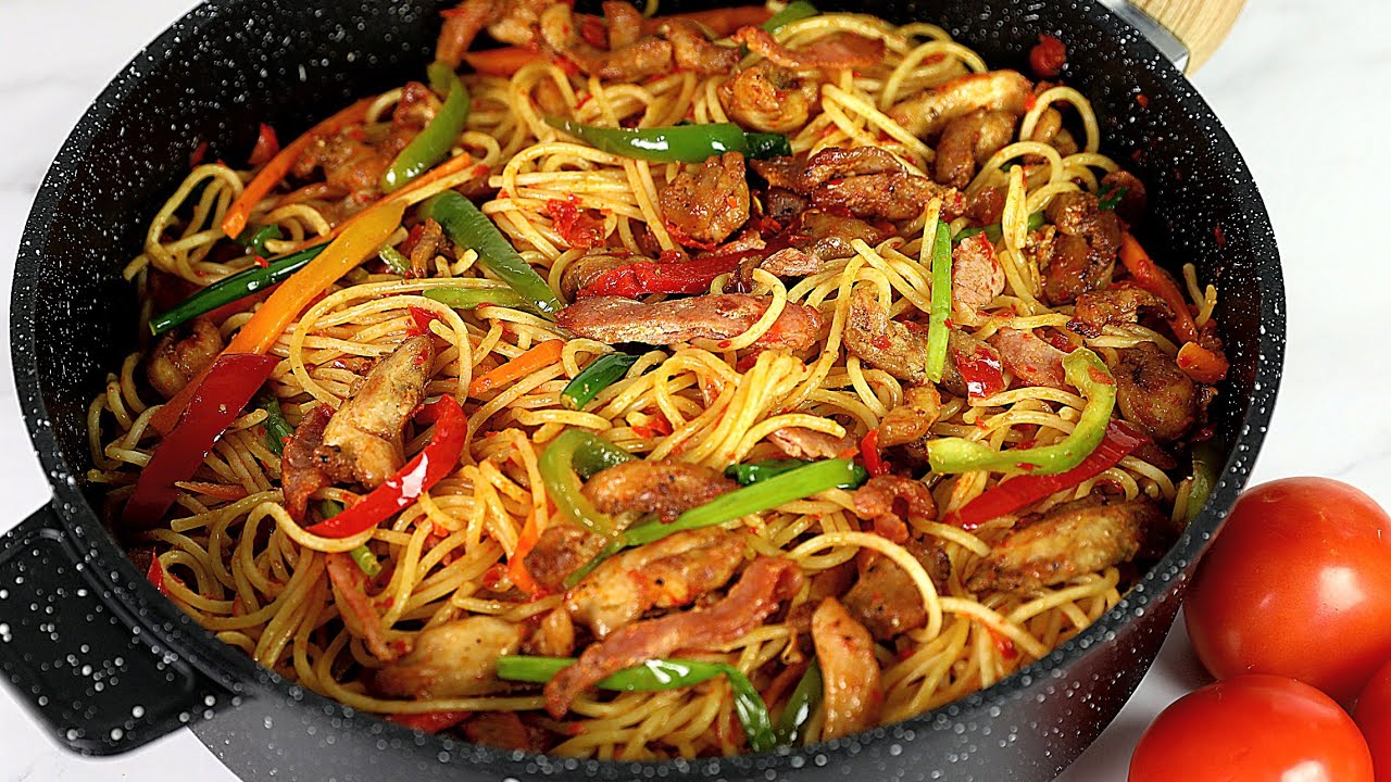 how to make stir fry spaghetti