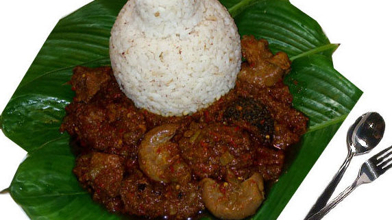 ofada rice and sauce