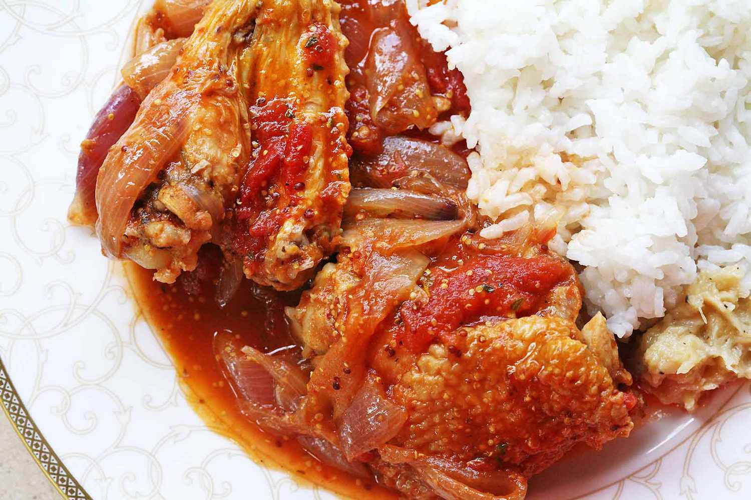 Rice and Stew with Chicken