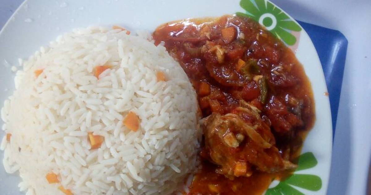 white rice and stew