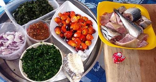 ingredients for banga soup