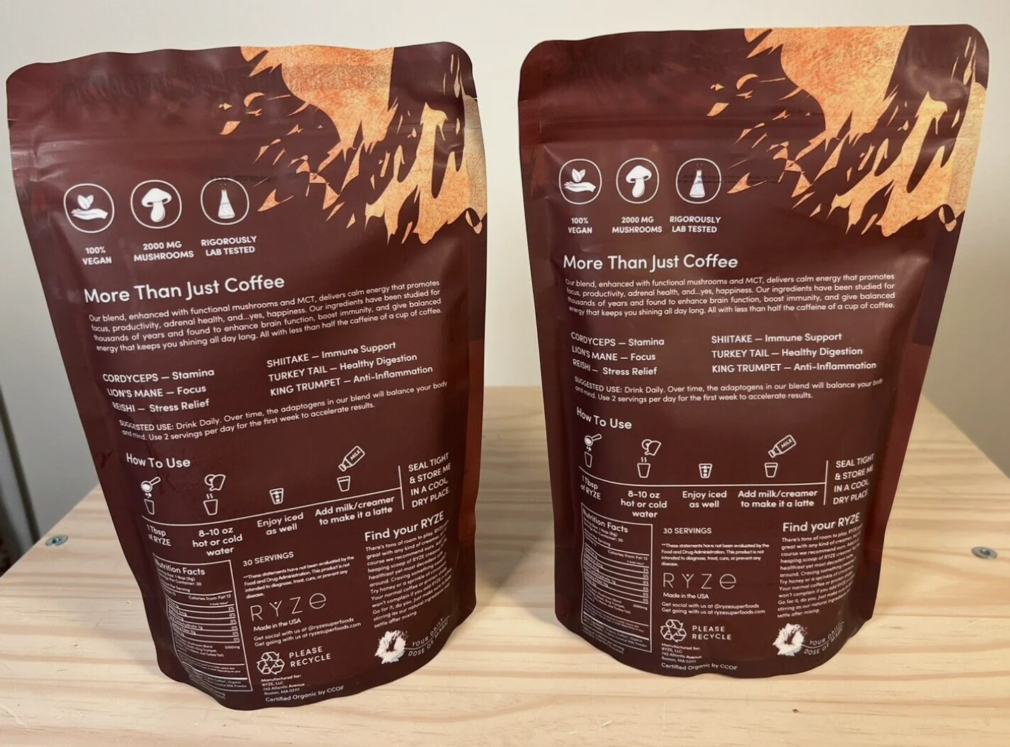 ryze coffee ingredients